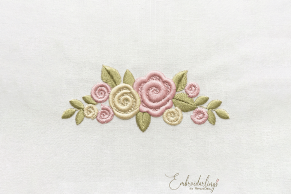 Baby Floral Motif Embroidery Design