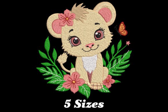 Floral Cute Lion Embroidery Review