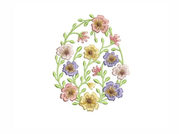 Floral Easter Egg