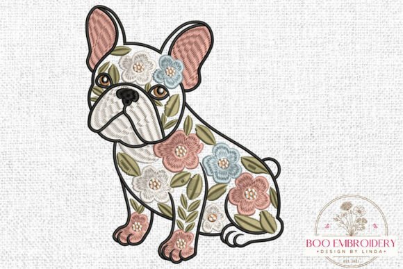 Floral French Bulldog